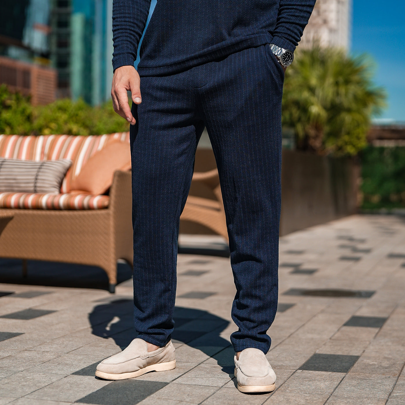Monaco Pants - Navy