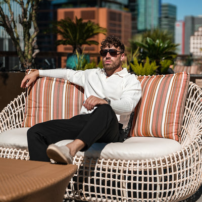 Monaco Longsleeve Polo - Cream