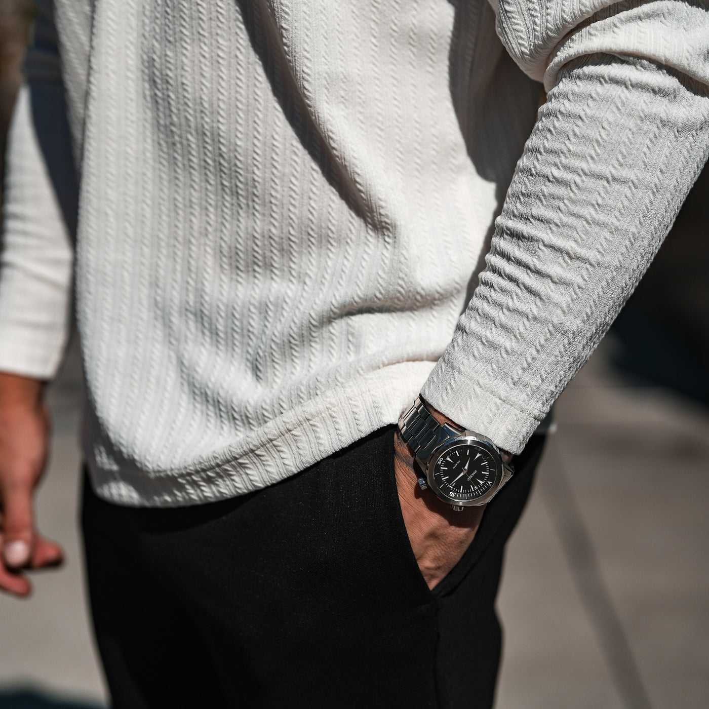 Monaco Longsleeve Polo - Cream