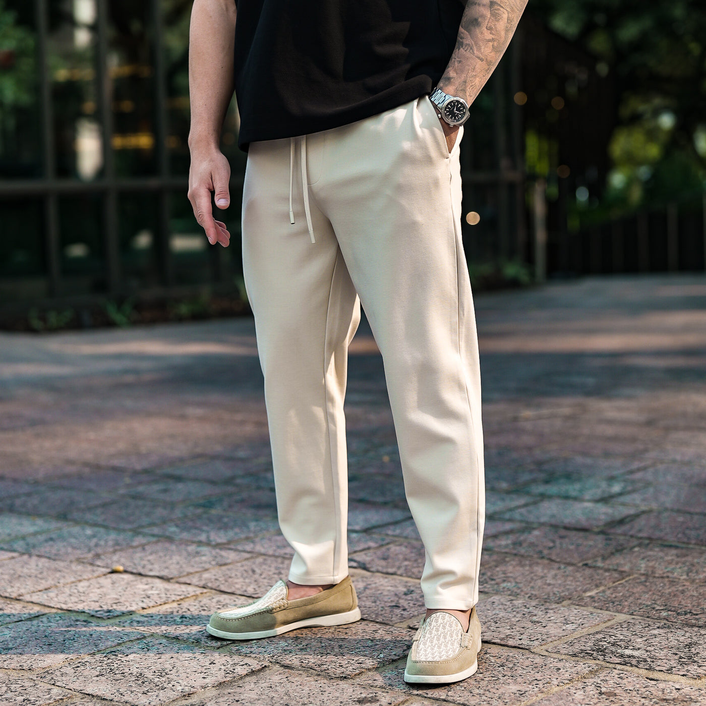 Casual Chinos - Cream