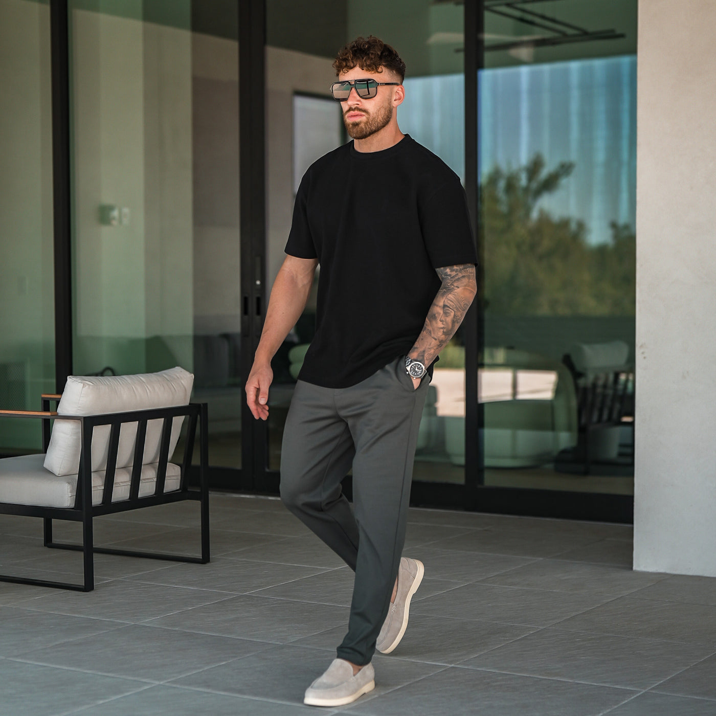 Casual Chinos - Forged Green