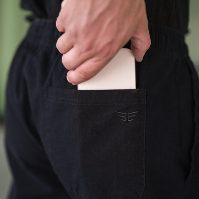 Premium Linen Pants - Black