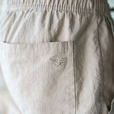 Premium Linen Pants - Cream