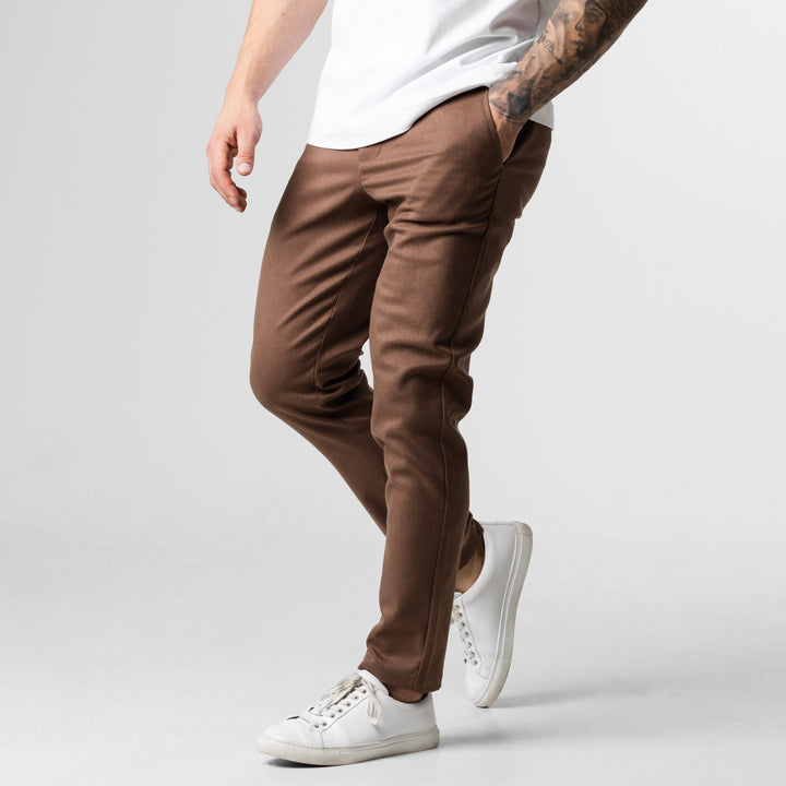 Active Chinos V2 - Brown – Edge Lifestyle