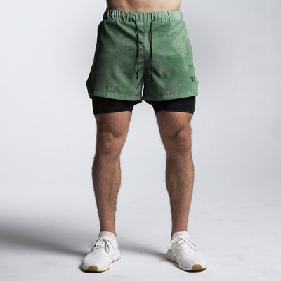 Elite Hybrid Shorts - Green Haze