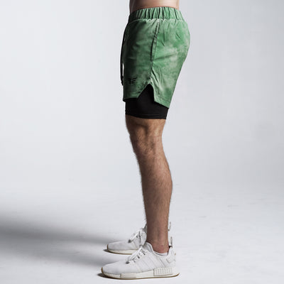 Elite Hybrid Shorts - Green Haze