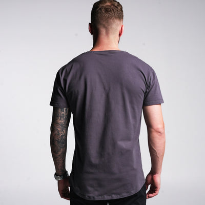 Premium Henley Tee - Shadow Grey