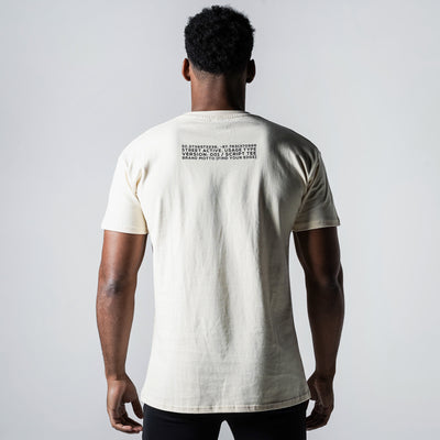 Script Tee - Ivory